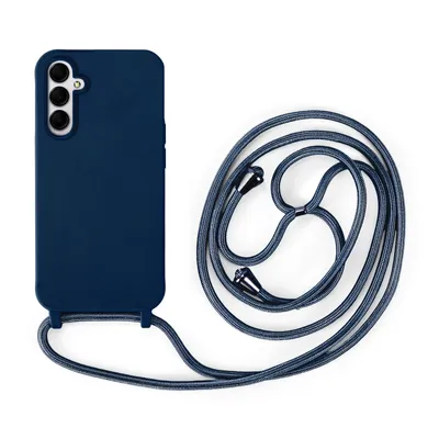 Produktbild von Handykette für Samsung Hanyhülle mit Band Hülle mit Kodel Smartphone Halskette Galaxy A14 Blau
