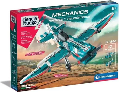 Image de Clementoni - Laboratoire de mécanique, Avions et hélicoptères (55160.6)  CLEMENTONI Tranche d'âge : +8 ans