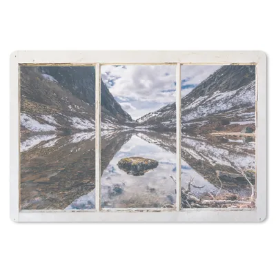 Produktbild von MuchoWow® Mauspad Mousepad Aussicht - Berg - Wasser 27x18 cm - Mousepads - Maus Mat - Pad - Mausunterlage - Büroartikel - Desk Matten