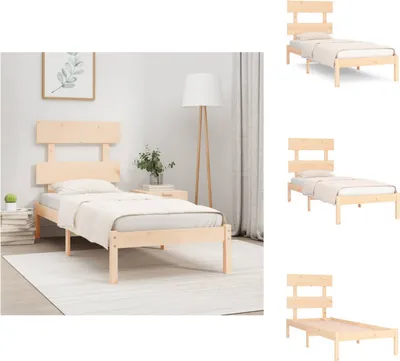 Produktbild von vidaXL Massivholzbett 90x190 cm -  Betten & Bettgestelle