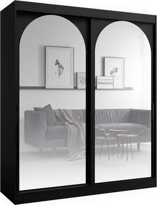 Image de Bibliothèque pour Séjour en Bois Noir H. 215 x l. 180 x P. 65 cm