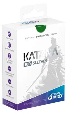 Produktbild von ULTIMATE GUARD Katana Sleeves Standard Size, Kartenhülle, Grün, 100 Stück(e)