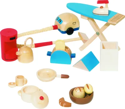 Produktbild von Puppenmöbel Zubehör Accessoires 19 Teile goki Puppenstube