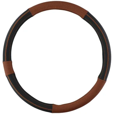 Produktbild von All Ride Lenkradhülle für Lkw - Echtleder - 44-46 Zentimeter - Braun-Schwarz