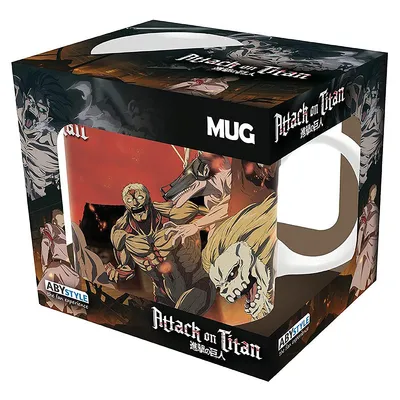 Produktbild von ATTACK ON TITAN - Becher - 320 ml - Kampfszene Staffel 4