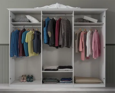 Produktbild von Kleiderschrank Schrank Schlafzimmerschrank Holzschrank Schlafmöbel "Langston I"