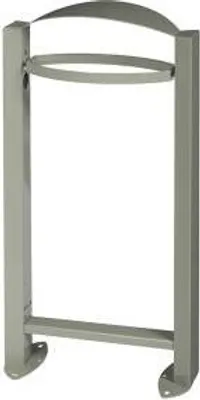 Produktbild von Rossignol Arkea Abfallkorb 60 Liter aus rostfreiem Stahl mit Standfuss , Farbe:Zementgrau