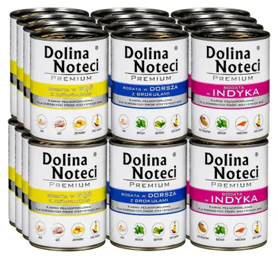 Zdjęcie produktu dla Dolina Noteci Premium mokra karma dla psa mix smaków 24x800g