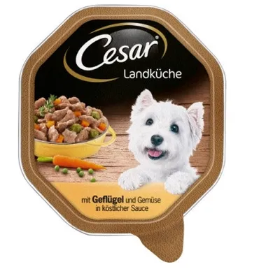 Image de Cesar Barquette Cuisine de Campagne avec Volaille & Légumes en Délicieuse Sauce 150g