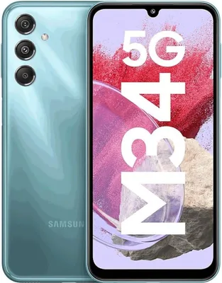 Produktbild von Samsung Galaxy M34 , 16,5 cm (6.5"), 1080 x 2340 Pixel, 6 GB, 128 GB, 50 MP, Blau