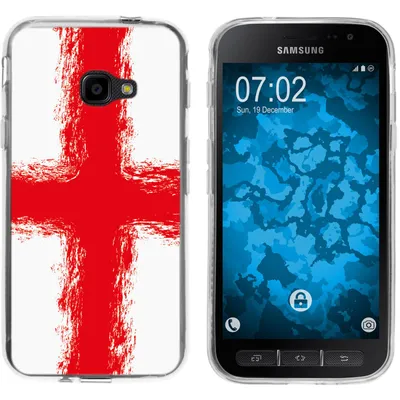 Produktbild von PhoneNatic Case kompatibel mit Samsung Galaxy Xcover 4 / 4s Silikon-Hülle WM England M4