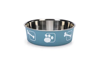 Produktbild von Karlie Ascar Kena - Hundenapf - Edelstahl - Blau - 2200 ml - Durchm.21-23 cm
