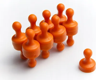 Produktbild von Kühlschrankmagnet, Büro 19x25 Orange, Extrem stark, Magnettafeln, Kühlschränke, Whiteboards, DIY