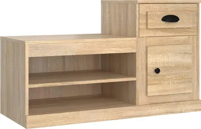 Obrázok produktu pre vidaXL Botník Sonoma dub 100x42x60 cm odvodený výrobok z dreva