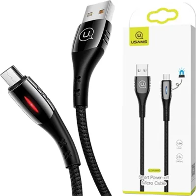 Zdjęcie produktu dla Kabel USAMS U-Tone microUSB 1.2m 2A czarny