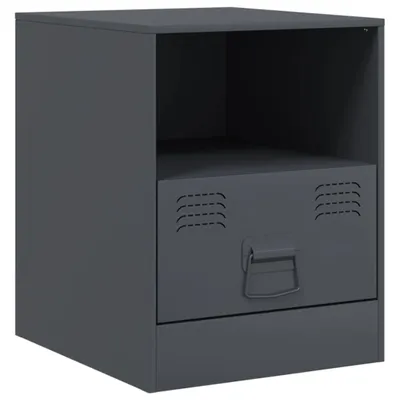 Produktbild von Nachttisch Anthrazit 34,5x39x44 cm Stahl