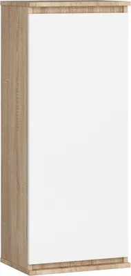 Produktbild von Hängender Schrank AKORD W40 Sonoma-Eiche 40 cm Front Weiß B40 x H99 x T30 cm
