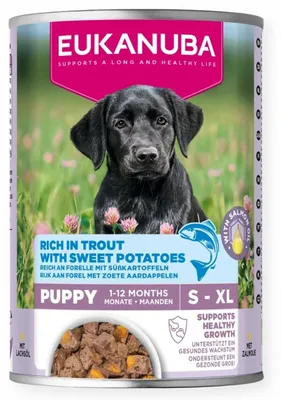 Image de EUKANUBA Life Care Chiot Riche en truite et patates douces - nourriture humide pour chiens - 400 g