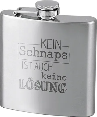 Immagine prodotto di Fiaschetta CONTENTO No schnapps is no solution 180ml