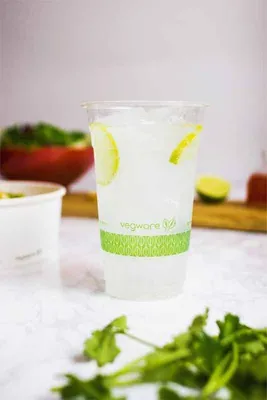 Image de Gobelets Vegware PLA 200 ml, Ø 76 mm, 50 pièces, imprimés