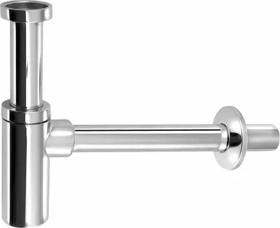 Obrázek produktu pro Umyvadlový sifon 5/4", průměr 32 mm, kulatý, chromovaný