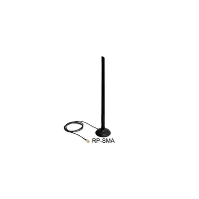 Produktbild von DeLOCK 88410, 6,5 dBi, 2.4/5 GHz, IEEE 802.11b, IEEE 802.11g, IEEE 802.11n, IEEE 802.3, IEEE 802.3u, 50 Ohm, Omnidirektionale Antenne, RP-SMA