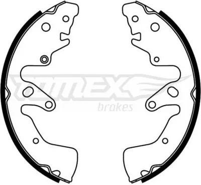 Produktbild von TOMEX brakes Bremsbackensatz Trommelbremse Hinten für SUZUKI Grand Vitara II SUV (JT, TE, TD) 254mm TX 22-74