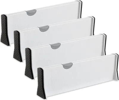 Produktbild von Schubladentrenner Verstellbar, 4er-Set Schubladenteiler Organizers