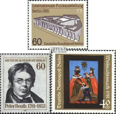 Produktbild von Briefmarken Berlin (West) 1981 Mi 649,654,658 (kompl.Ausg.) postfrisch Funkausstellung