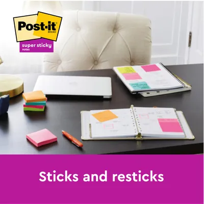 Produktbild von Post-it® Super Sticky große Haftnotizen, 6 Blöcke