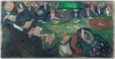 Produktbild von Coloray Küchenrückwand 120x60 Spritzschutz aus Glas - Roulette Edvard Munch