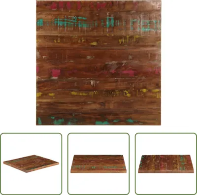Produktbild von The Living Store Tischplatte 70x70x2,5 cm Quadratisch Altholz Massiv