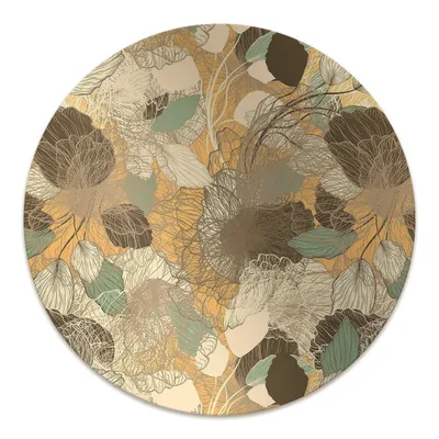 Produktbild von Rundmatte - Stuhlunterlage Bürostuhlunterlage - Rund Ø 100 cm - Bodenmatte - Fußmatte - Retro Art.