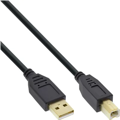 Imagen del producto de Cable InLine 34515S, 1,5 metros, conector USB A, conector USB B, USB 2.0, color