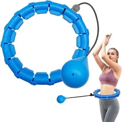 Produktbild von Famanu Hula Hoop Fitnessreifen - Abnehmbares Design, Einstellbares Gewicht, Lila