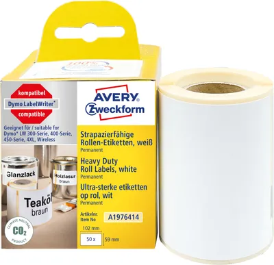Immagine prodotto di Avery Zweckform A1976414, etichette in rotolo, 59 x 102 mm, 50 etichette / 1 rotolo, bianco