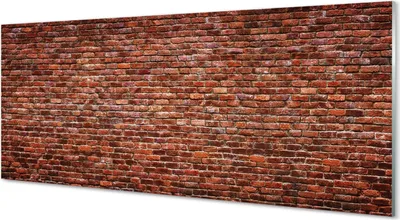 Produktbild von Glasbilder 125x50 Wandkunst Steinbacksteinmauer