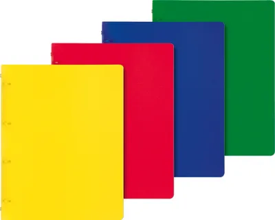 Produktbild von Ringbuch Fact!pp A4 16mm Füllhöhe 4 Ringe farbig sortiert Packung mit 10 Stück