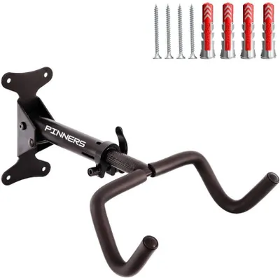 Image de Support mural pour vélos, pliable, rembourré, idéal pour un garage