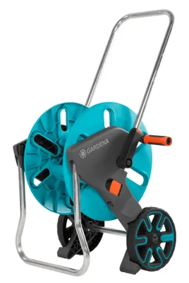 Produktbild von Gardena AquaRoll M, Wagenrolle, Manuell, Funktional, Schwarz, Blau, Orange, Kunststoff, Freistehend