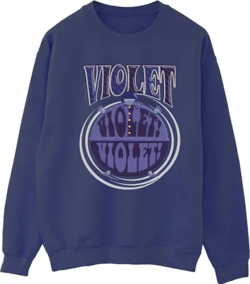 Produktbild von Willy Wonka - "Violet Turning Violet" Sweatshirt für Damen BI42493 (M) (Marineblau)