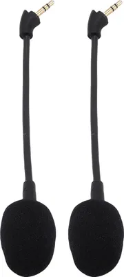 Zdjęcie produktu dla 2 sztuki zamiennych mikrofonów, pasujących do słuchawek Kingston HyperX Cloud Mix, 3,5 mm, odłączane, z funkcją redukcji szumów