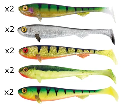 Produktbild von 10 Fox Rage Super Slick Shad UV Gummifische 23cm - Hechtköder