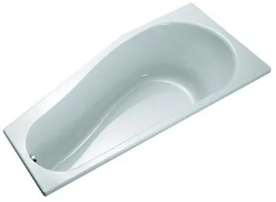 Produktbild von Geberit Fünfeckbadewanne RENOVA 1600 x 750/500 mm Raumspareffekt rechts weiß