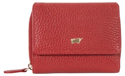 Image de Portefeuille ASTI RV, modèle portefeuille, 6 compartiments pour cartes, rouge, pour femmes, en cuir