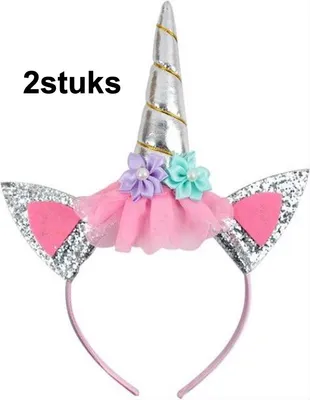 Produktbild von CHPN – Einhorn-Stirnband – Unicron-Stirnband – 2 Stück – Kinder-Stirnband – Stirnband – Party – Anziehparty – Unicron – Einhorn-Stirnband – Unicron-Stirnband