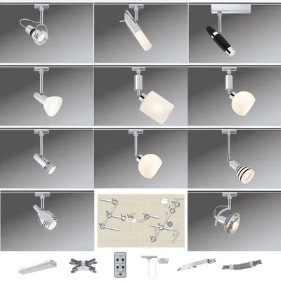 Image de Chrome - Version Paulmann U-Rail Système de rails URail Accessoires (SORTIE CHROME)
