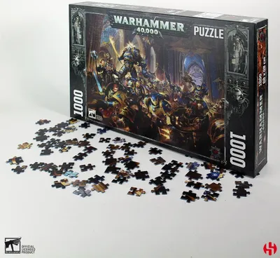 Produktbild von Semic Warhammer 40K Puzzle Gulliman vs Black Legion (1000 Teile) SMWHK-P001