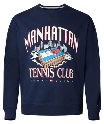 Obrázok produktu pre Tommy Jeans - Pánska mikina „Manhattan Tennis Club“ NA328 (4XL) (tmavomodrá)