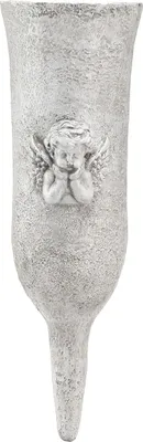 Produktbild von Grabvase Polyresin Engel Motiv, wetterfest, Friedhofsvase zum Stecken, 29cm